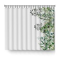 4sleep Finished curtain 150 × 250 cm with green leaves print - Drape