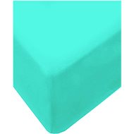 4sleep jersey with elastic 180/200 light turquoise - Bedsheet