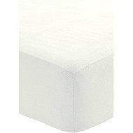 Fleece sheet with elastic 180 × 200 cm, white - Bedsheet