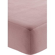 Fleece sheet with elastic band 90 × 200 cm, old pink - Bedsheet
