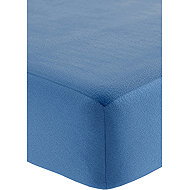 Fleece sheet with elastic band 90 × 200 cm, blue - Bedsheet