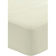 Fleece sheet with elastic 180 × 200 cm, off-white - Bedsheet