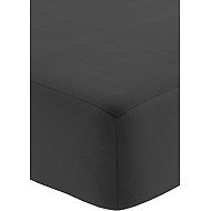 Fleece sheet with elastic 180 × 200 cm, dark grey - Bedsheet