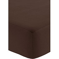 Fleece sheet with elastic 180 × 200 cm, brown - Bedsheet