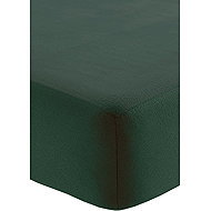 Fleece sheet with elastic 180 × 200 cm, green - Bedsheet