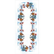 4sleep Christmas tablecloth 30 × 45 cm - snowmen, blue - Tablecloth