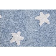 Bio kusový, ručně tkaný Stars Blue-White 120×160 cm - Koberec