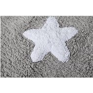 Bio kusový, ručně tkaný Stars Grey-White 120×160 cm - Koberec