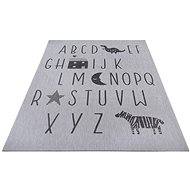Dětský kusový Flatweave 104887 Silver/Grey 80×150 cm - Koberec