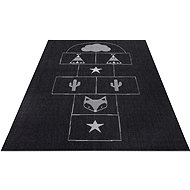 Dětský kusový Flatweave Kids Rugs 104874 Black/Cream - Koberec