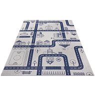 Dětský kusový Flatweave Kids Rugs 104876 Cream/Blue - Koberec