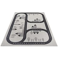 Dětský kusový Flatweave Kids Rugs 104877 Cream/Blue - Koberec