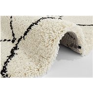 Kusový Allure 102753 Cream/Black 160×160 cm kruh - Koberec