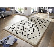 Kusový Allure 103774 Cream/Black 80×150 cm - Koberec