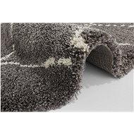 Kusový Allure 104403 Darkgrey/Cream 160×160 cm kruh - Koberec