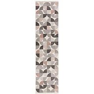 Kusový Cadiz Alcazar Geometric Grey/Pink - Koberec