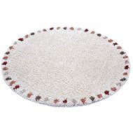 Kusový Essential 105108 cream, multicolored 160×160 cm kruh - Koberec