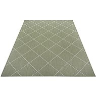 Kusový Flatweave 104830 Green/Cream - Koberec