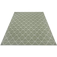 Kusový Flatweave 104836 Green/Cream - Koberec