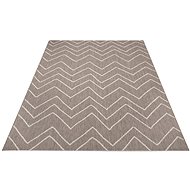 Kusový Flatweave 104838 Light-brown/Cream - Koberec