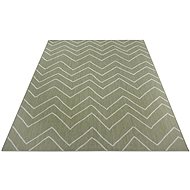 Kusový Flatweave 104843 Green/Cream - Koberec