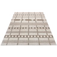 Kusový Flatweave 104851 Light-brown/Cream 80×150 cm - Koberec