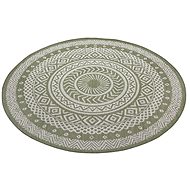 Kusový Flatweave 104858 Green/Cream - Koberec