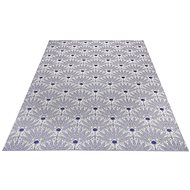Kusový Flatweave 104861 Blue/Cream - Koberec