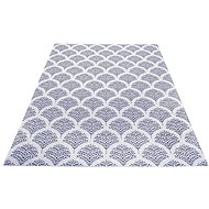 Kusový Flatweave 104865 Cream/Blue 80×150 cm - Koberec