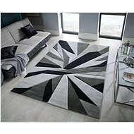 Kusový Hand Carved Shatter Black/Grey - Koberec