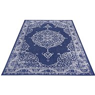 Kusový orientální Flatweave 104817 Blue/Cream 120×170 cm - Koberec