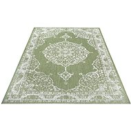 Kusový orientální Flatweave 104820 Green/Cream - Koberec