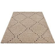 Kusový Retro 105200 Beige, Black 80×150 cm - Koberec