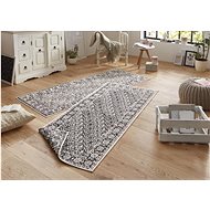 Kusový Twin-Wendeteppiche 103113 schwarz creme 160×230 cm - Koberec