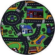 Dětský kusový koberec City life kulatý 80×80 (průměr) cm - Koberec