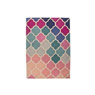 Ručně všívaný kusový koberec Illusion Rosella Pink/Blue 80×150 cm - Koberec