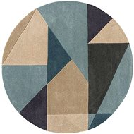 Kusový koberec Arlo Teal kruh 133×133 (průměr) cm - Koberec