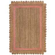 Kusový koberec Grace Jute Natural/Pink - Koberec