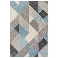 Kusový koberec Zest Icon Geometric Blue - Koberec