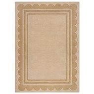 Hand tufted piece rug Lois Scallop Natural 160×230 cm - Carpet