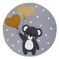 Dětský koberec Adventures 104539 Grey kruh 140×140 (průměr) cm - Koberec