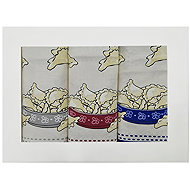 4sleep Set of kitchen cotton towels, 3 pcs, Pierohy - Kitchen Towel