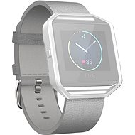 Fitbit Blaze Leather Mist Gray Large - Watch Strap