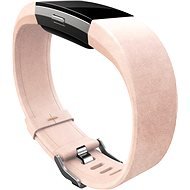 Fitbit Charge 2 Lederarmband Zartrosa Groß - Armband