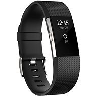 Fitbit Charge 2 Large Black Silver - Fitness náramok