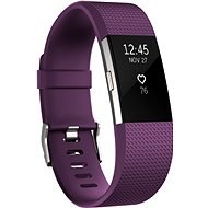 Fitbit Charge 2 Small Plum Silver - Fitness náramok