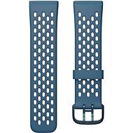 Fitbit Sense & Versa 3 Sport Band, Sapphire/Fog Grey, Small - Watch Strap