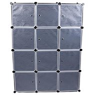 Verk 01508 Modular folding wardrobe 144,5 x 110 x 46,5 cm black - Wardrobe