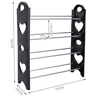 Verk 15205 Folding shoe rack 12 pairs - black - Shoe Rack