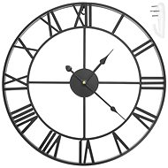 ISO Retro 3D wall clock 47.5 cm black - Wall Clock